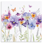 Pansy Floral Greeting Card